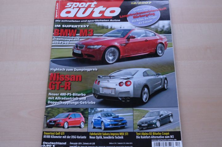 Deckblatt Sport Auto (12/2007)